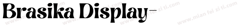 Brasika Display字体转换